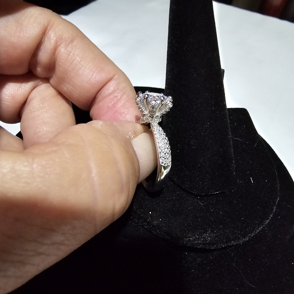 Sterling Silver Engagement Ring 💍 - Picture 5 of 16